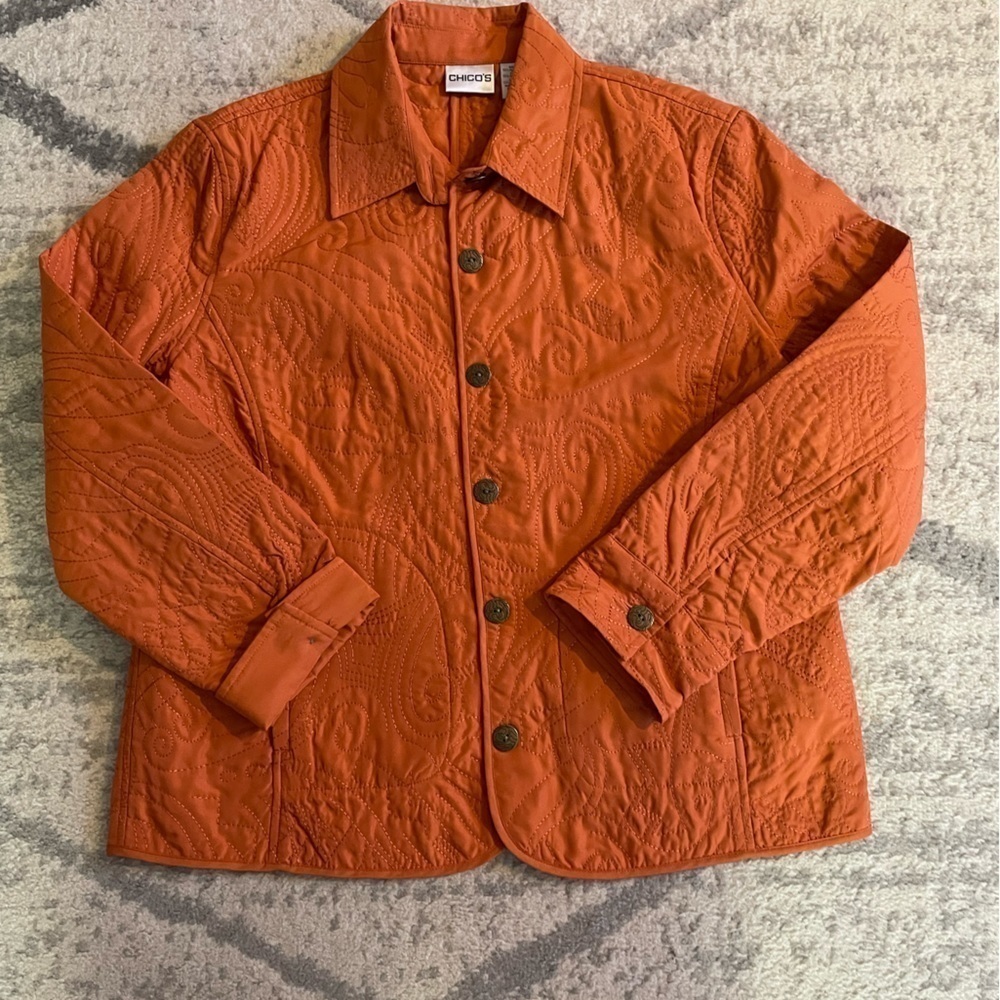 Chicos Size 1 Pocketed Outer Wear